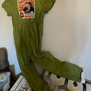 Green Disney Dinosaur Kids Jumpsuit